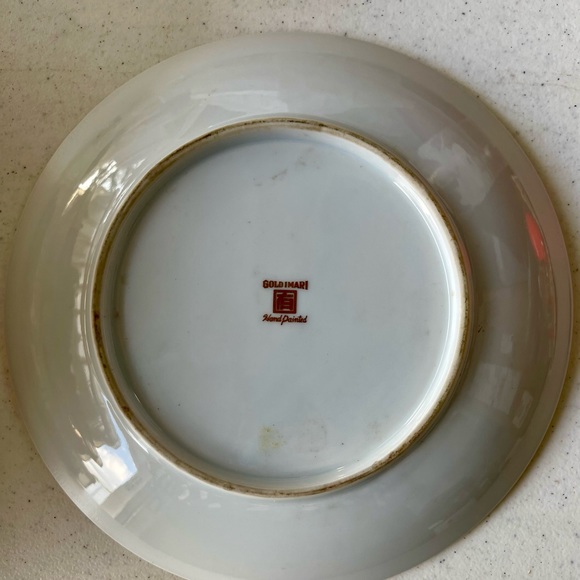 GOLD IMARI Hand Painted Plate, 8 1/2” across - Picture 2 of 3